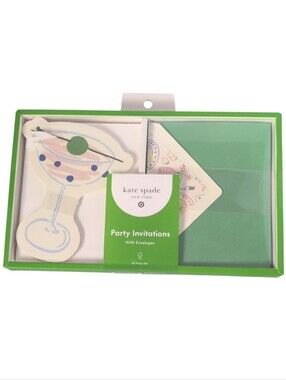 Kate Spade X Target Cocktail Themed Party Invitations with Envelopes